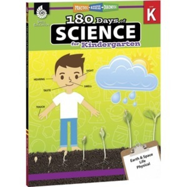Shell Education Book, 180 Days Science, Gr K SHL51406